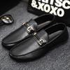 Итальянский Роскошный Бренд Мужские Лоферы Натуральная Кожа Дышащие Слипоны Мужские Туфли для Вождения Мужская Повседневная Обувь Мокасины Chaussure Homme