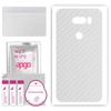 apgo Protective Skin Sticker for the Back Compatible with LG V30S ThinQ, Wrap Film, Foil, Vinyl - Pattern Transparent Carbon