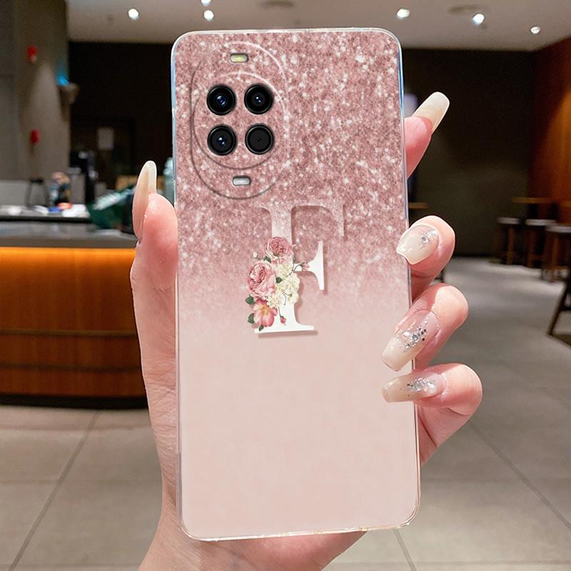 Ударопрочный парный чехол для Huawei nova 15 Счастливый Привлекательный Инициал Звездное небо Узор Чехол Jelly Прозрачный Мягкий корпус из ТПУ
