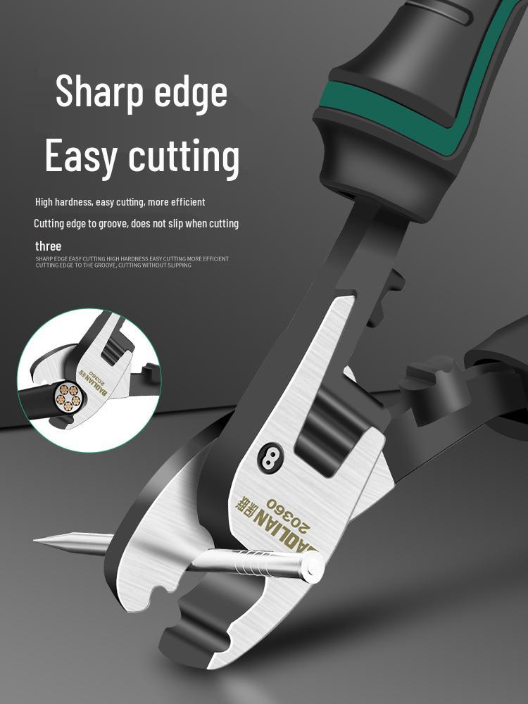 Baolian Electrician's Multi-Tool: Cable Cutter, Wire Stripper, Copper Tube Cutter, and Scissors