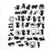 45pcs Vintage Scrapbook Stickers Waterproof Decorative Stickers Black Cat Stickers  Scrapbooking