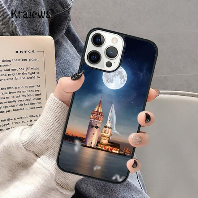 Турция Стамбул Пейзаж Здание Мягкий Чехол Для Телефона Для iPhone 17 Air 16 15 14 Max Plus 11 12 13 Pro Max Телефон coque Fundas