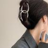 Premium Double C Metal Hair Clip for Women, Large Claw for Thick Hair, Perfect for Autumn and Winter, Stylish Niche Design.