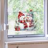Christmas 2025 Snowman Decal Self-adhesive Window Decal Cartoon Christmas Sticker  Christmas