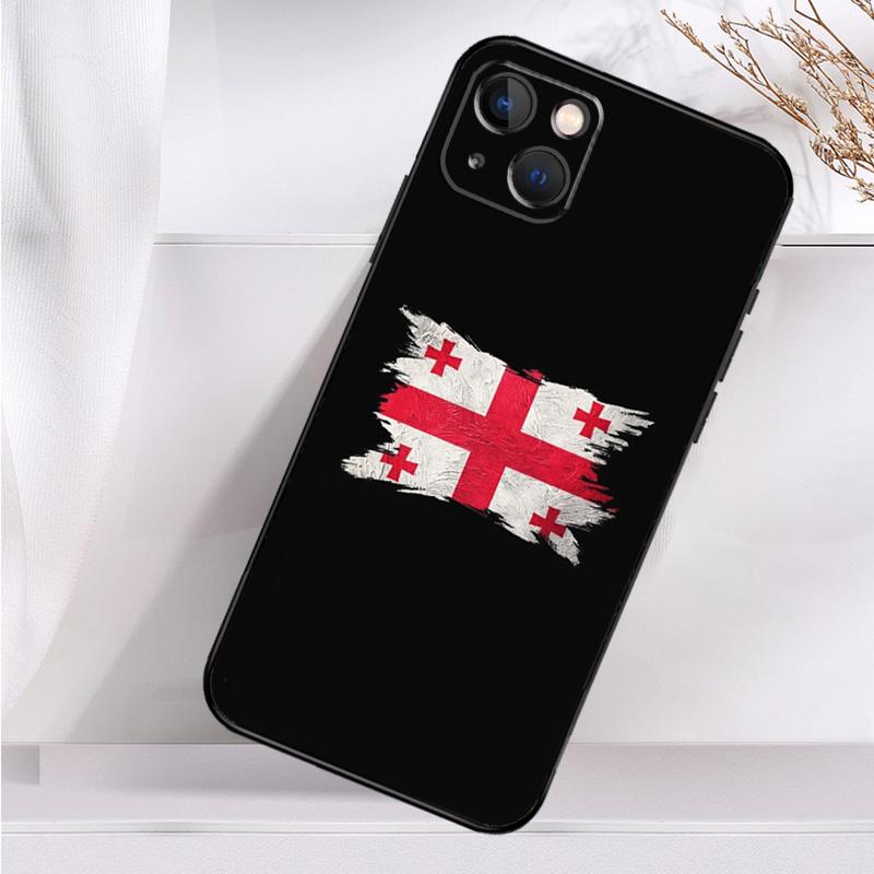 Чехол Georgia Grunge Flag для iPhone 14 16 15 Pro Max 11 12 13 Mini 7 8 Plus X XR XS MAX, мягкий противоударный чехол