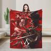 Assassin's Creed Shadows Супер Мягкие Одеяла Детская Плюшевая Постельное Белье Пледы Модные Диван Кресло Фланелевое Покрывало Покрывало для Диван-кровати