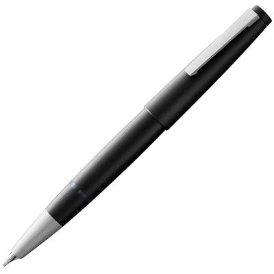 Черная перьевая ручка LAMY 2000 - Элегантная перьевая ручка с прочным корпусом из поликарбоната - Перо из 14-каратного золота (частично платинированный) - Размер пера EF