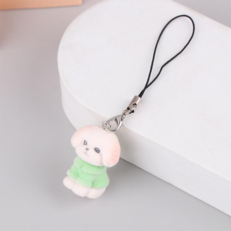 Милый брелок в виде медведя, мультяшного кролика, щенка, телефона, цепочка для наушников, чехол, кулон, шнурок, рюкзак, сумка, декор, автомобильный брелок