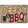 Vintage Tin Sign Dad`s BBQ Yard Outdoor Party Decoration BBQ Zone Metal Sign Plate Retro Barbecue Rules Slogan Decor Accessories