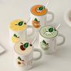 Creative Fruit Ceramic Cup with High Appearance and Large Capacity Office Home Coffee Milk Cup  Gift Cup