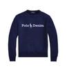 Fashion crew neck sweater men's polo long-sleeved pullover autumn casual bottoming shirt
