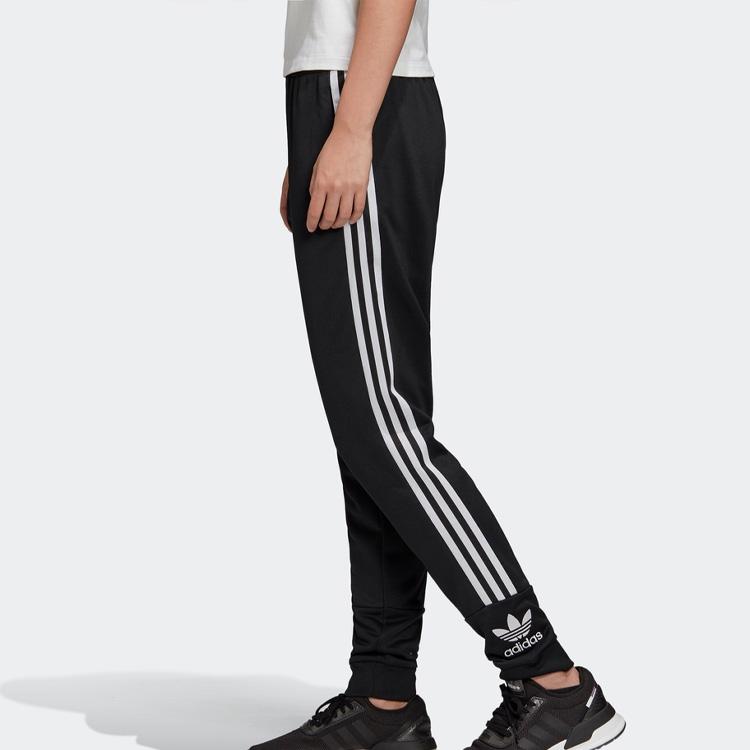 adidas Оригинальные вязаные спортивные штаны женские черные FT1827