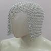 Armor Chainmail Coif Aluminium Medieval Hood Re-enactment Armor for Larp Ren Faire Costume Handmade Butted Chain Mail Coif Hood Silver Finish