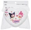 Skater Набор контейнеров Made in Sanrio My Melody Kuromi Netflix в форме сердца, самозакрывающиеся, пушистые, куполообразные, 3 шт., для микроволновой печи, Япония, и дизайн,