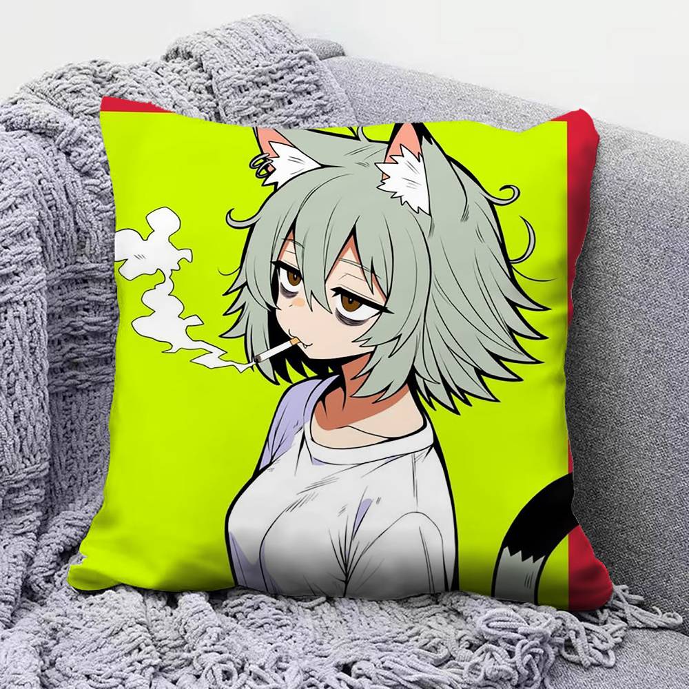 Yani neko yani Аниме Чехлы для подушек Домашние Диванные Подушки и Декоративные Индивидуальные