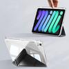 For iPad Mini 7 A17 Pro Case 2024 with Pencil Holder iPad Mini 6 2021 8.3inch Tri+Y-fold Stand Acrylic Back Cover Tablet Cases