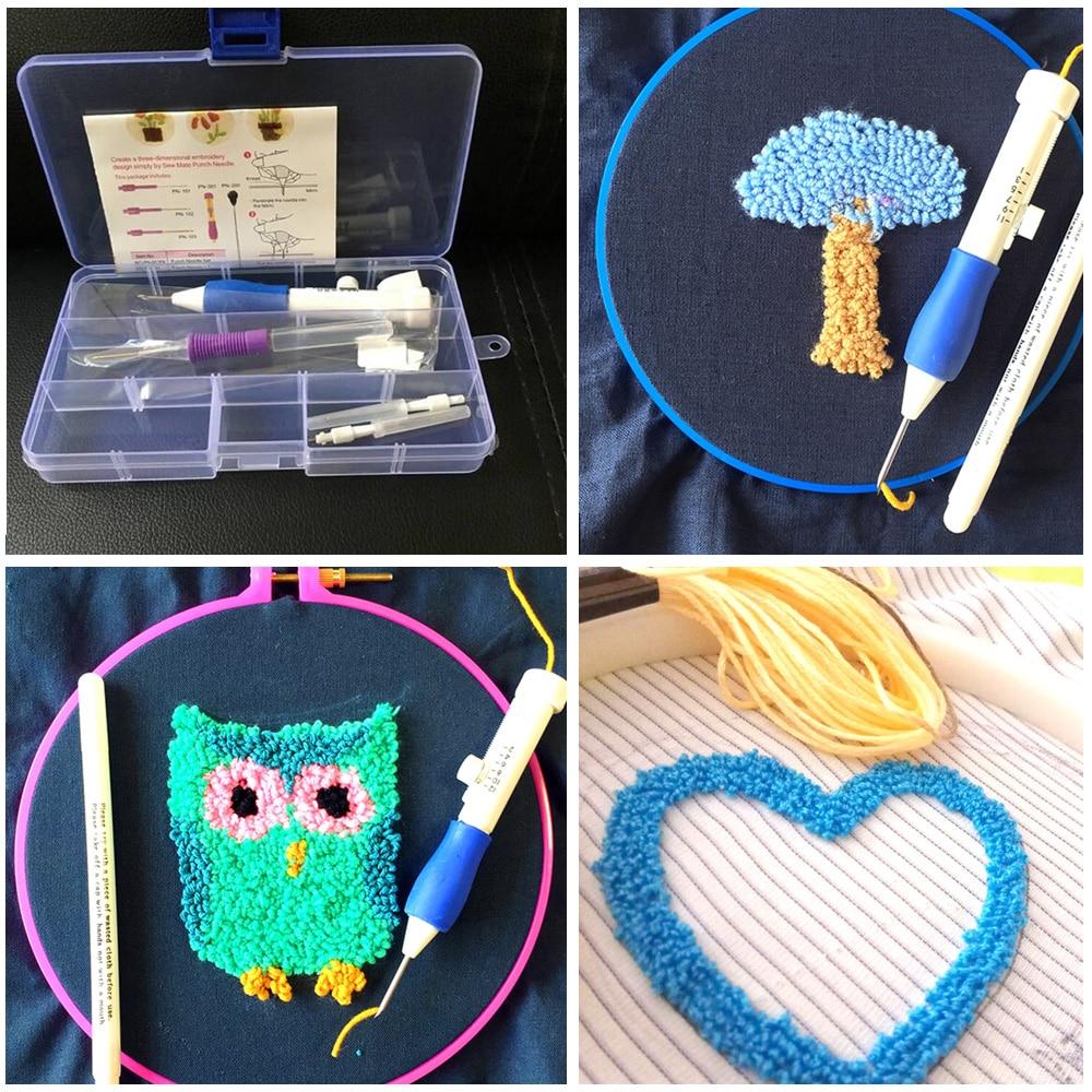 Волшебная игла для вышивания ковров, набор игл для вышивания, набор для рукоделия, спицы для вышивания, ручка, швейные инструменты