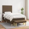 3137296 vidaXL Divan Bed with Mattress Dark Brown 100x200 Cm