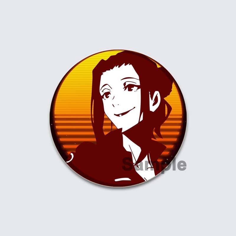 32/44/58mm Great Pretender Pin Round Cartoon Funny Snap-in Brooches for Backpack Cothes Accessories Anime Collection Badge Hat Decoration