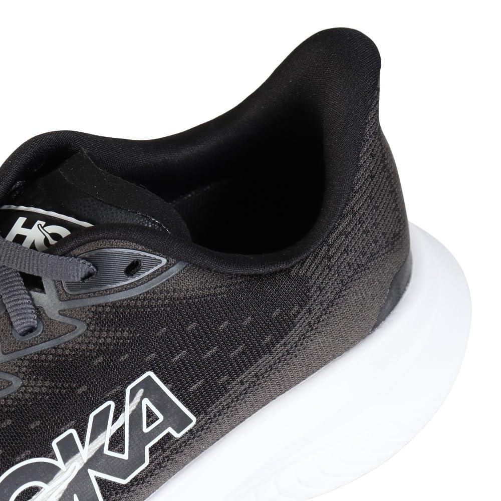 HOKA MACH 6 WIDE Running Jogging and Size Shoes, Shoes, 1147833-BWHT (Black White, 27.5, Men's)