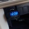 DC 5V 3.1A 4 в 1 светодиодный цифровой вольтметр амперметр термометр двойной USB универсальное автомобильное зарядное устройство напряжение