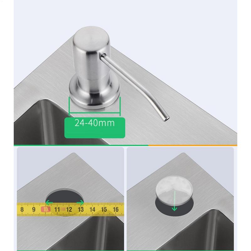 Дозатор для мыла из нержавеющей стали, комплект удлинительных трубок, кухонная мойка, дозатор жидкого мыла, лосьон для ванной комнаты, моющее средство, ручные пресс-насосы