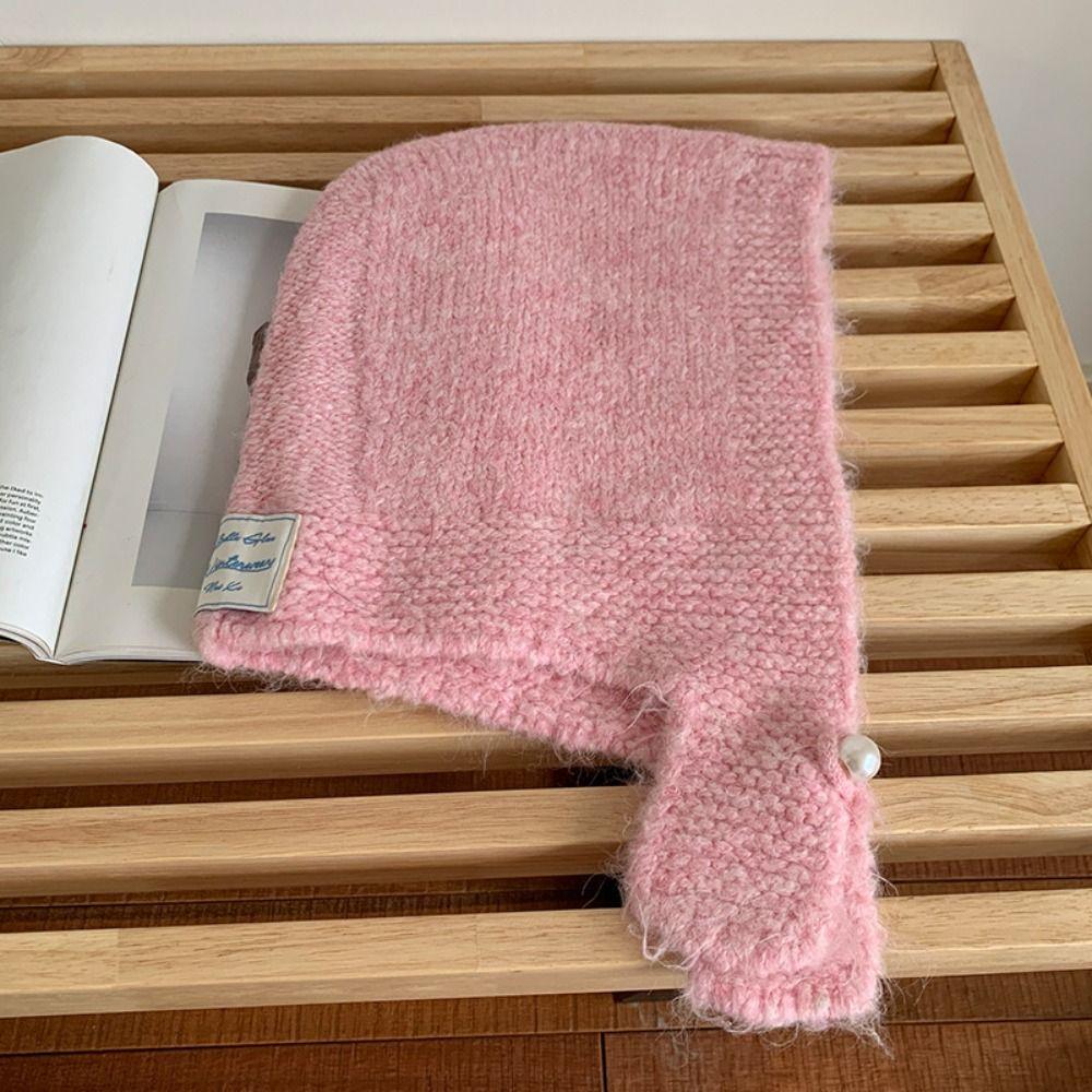 Coldproof Knitted Balaclava Hat Woolen Pullover Cap Fashion Neck Collar Beanies Cap  Outdoor