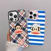 Знаменитый Роскошный Чехол Для Телефона P-Paul F-Frank Для IPhone 17 16 15 14 11 12 13 Pro Max Plus Pro Цветной Серебристый Чехол