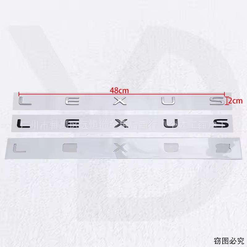 3D ABS LEXUS Logo Emblem Car Front Grill Badge Trunk Decal - Customizable LEXUS Sticker Accessory for Vehicle