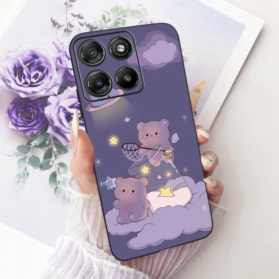 Для Motorola Moto G67 Moto G77 Чехол Мультяшный Кот Силиконовый Мягкий ТПУ Задние Крышки Для MotoG77 G 67 Чехол для Телефона MotoG67 G 77 5G Fundas