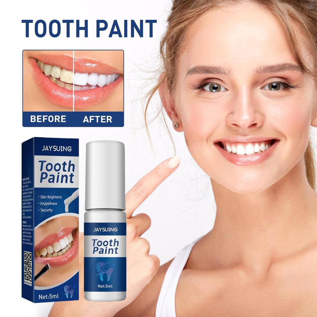 5 мл Jaysuing Краска для отбеливания зубов Удаление пятен Удаление зубного камня Отбеливание желтых зубов Чистка зубов Краска для полости рта