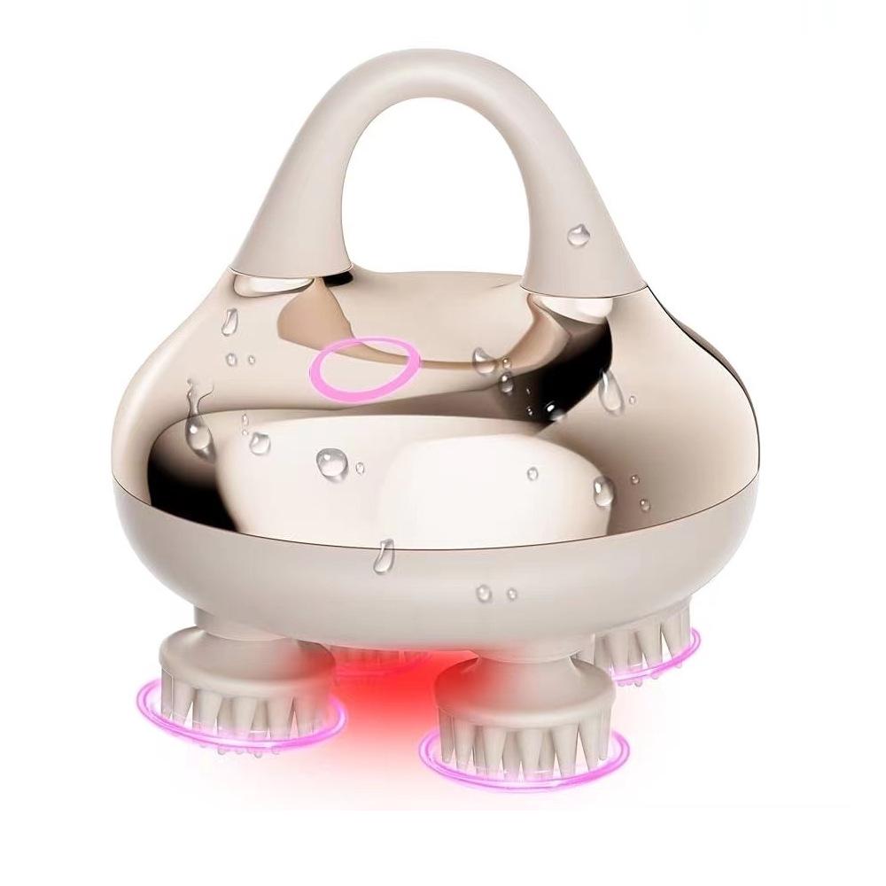 Red Light 12-Claw Scalp Massager for Hair Growth & Relaxation