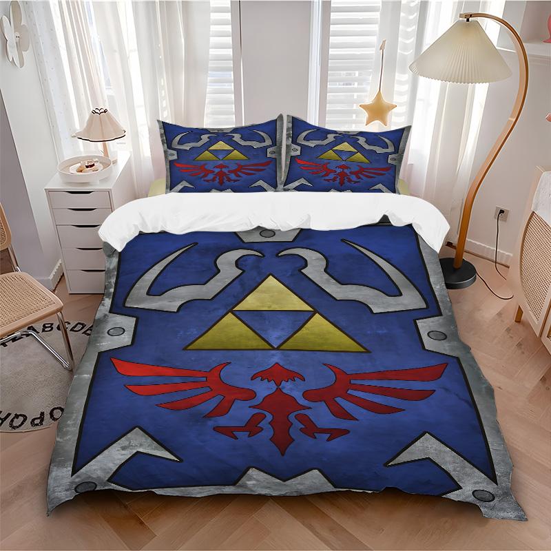 Hylian Shield Legend Artwork Print 3Pcs Bedding Setduvet Cover With 2 Bedropillowcase Home Birthday Gift