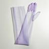 Thin Mesh Long Sheer Gloves Full Finger Driving Gloves Opera Prom Long Transparent Gloves  Summer