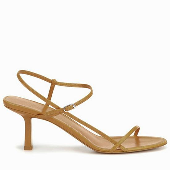 Elegant French Thin-Strap Sandals: Women's Summer 2022 Open-Toe High Heels with One-Word Buckle