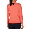 FootJoy Women's FJW-F24-S06 32285-L Brushed FJ Embossed Print Long Sleeve Mock Neck Shirt in Sugar Coral
