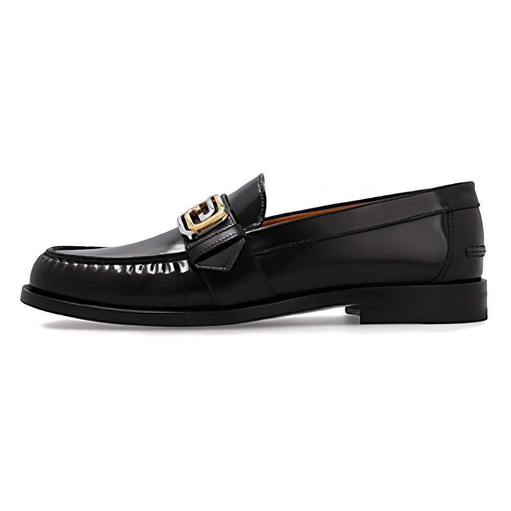 Gucci Коллекция Interlocking Кожаные лоферы Мужские Черные 723631 17X00 1000