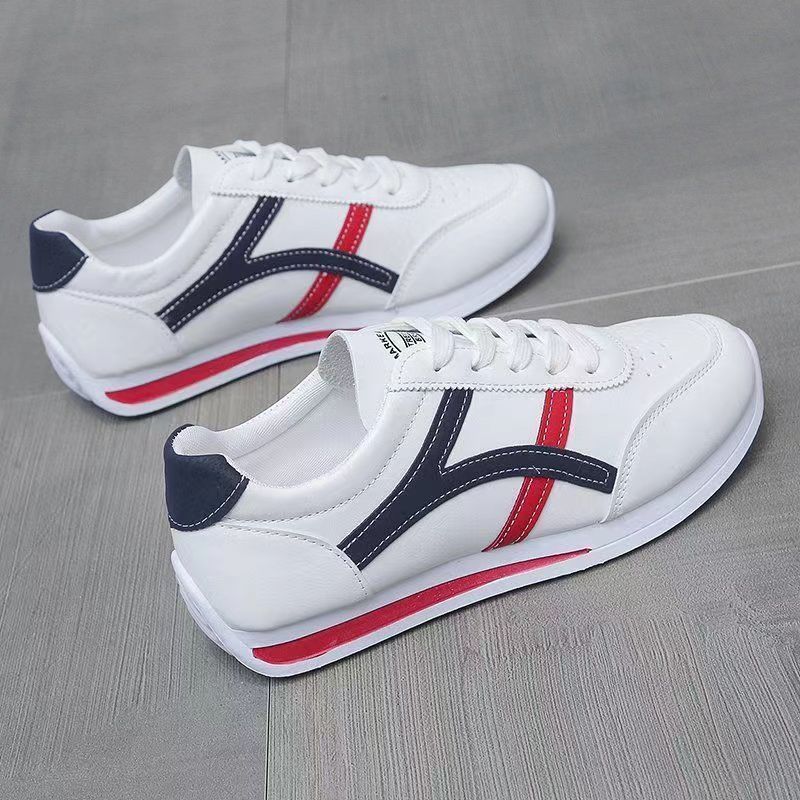 Womens Flat White Shoes With Rubber Sole And Mesh Lining Suitable For Sports And Casual Wear