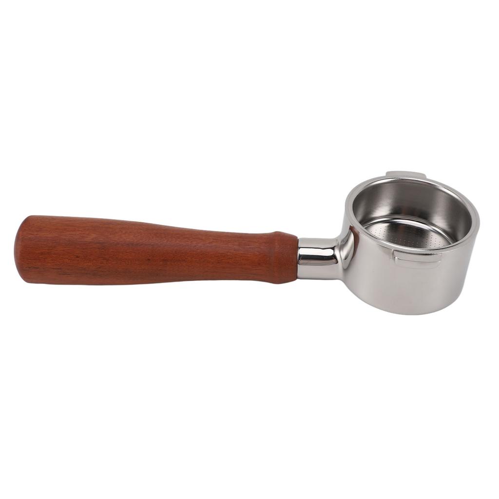 51 мм 2 ушка кофе бездонный портафильтр 304 нержавеющая сталь бездонный портафильтр с деревом