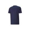 PUMA Alphanumeric Print Crew Neck Short Sleeve T-Shirt Men Tops Blue 778680-03