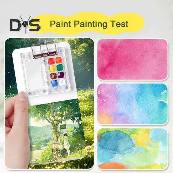 Набор палитр для акварели, мини-карманный набор для рисования, компактная доска для рисования с 8/15 цветами, портативный набор для смешивания цветов