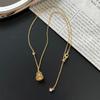 Серебряный кулон-тыква S925 для женщин - Модный китайский стиль, Классический дизайн, Популярен на Xiaohongshu, Универсальная цепочка на ключицу