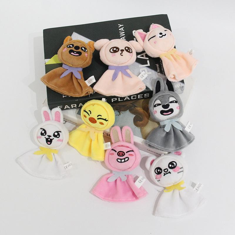 Sunny Doll Plush Pendant Straykids Cartoon Animals Keychain Toys Kawaii Bag Backpack Accessories Children Gifts