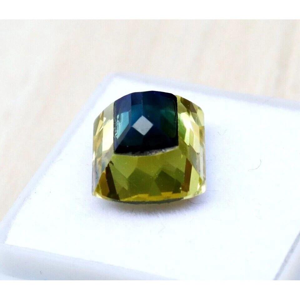 Natural Pitambari Sapphire Bi-Color Cushion Cut 15+ Ct Beautiful Gemstone