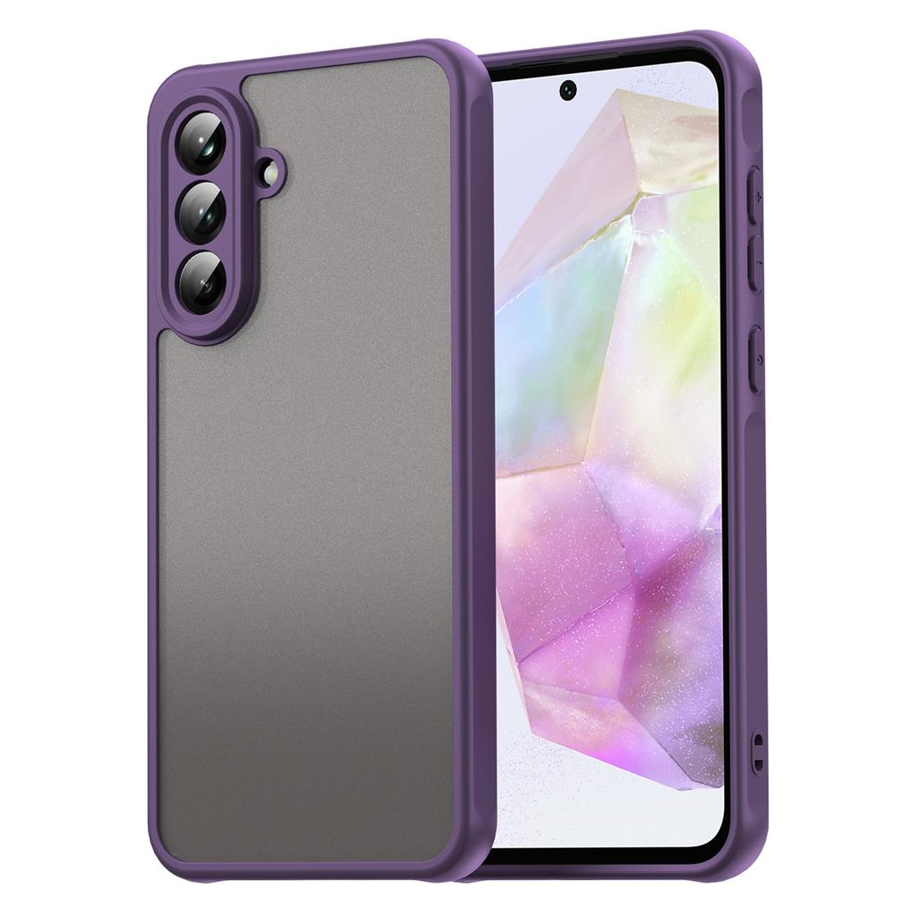 For Samsung Galaxy A36 5G Phone Case Drop Proof Airbags Frosted Translucent PC+TPU Back Cover