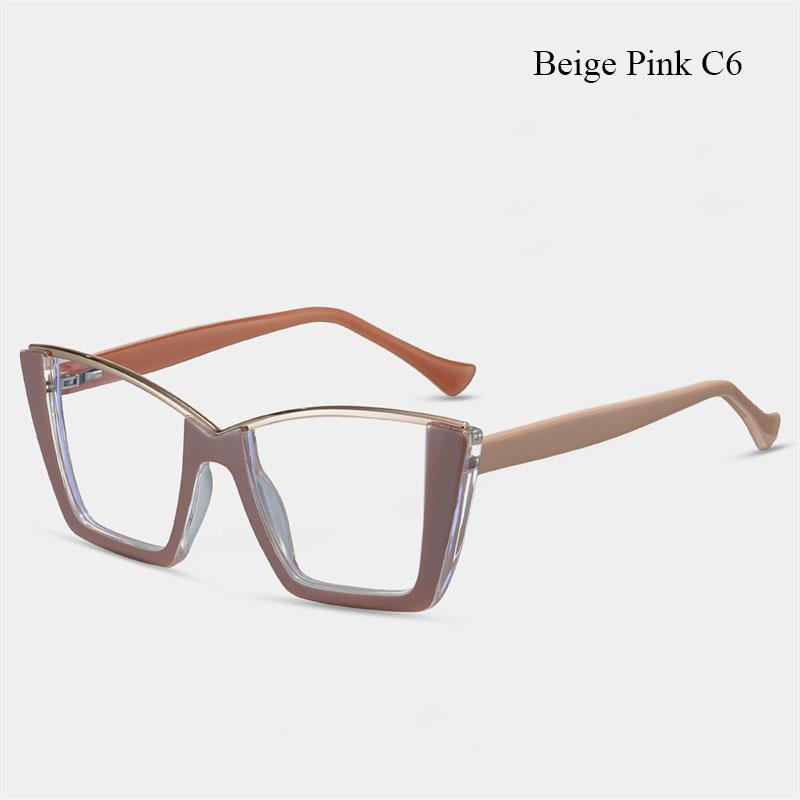 Модные очки для зрения с защитой от синего излучения -6.00 Очки для женщин с близорукостью