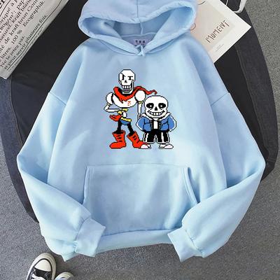 Undertale Chara Manga Hoody Cartoon Graphic Pullovers Men Funny Streetwear Printed Tops Clothes Высококачественные флисовые толстовки