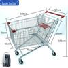 Тележка для покупок и склада Sushih 180 л, металлическая