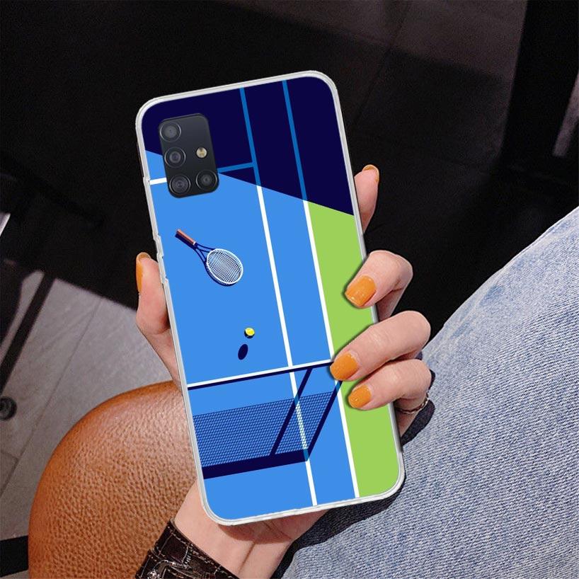 Tennis Sport Phone Case For Samsung Galaxy A52 A32 A22 A12 A51 A31 A50S A30S A20S A10S Note 20 Ultra 10 Plus S10 A72 A71 Galaxy