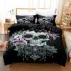 3D Printed Bone Bedding Set Down Quilt Cover With Pillowcase Double SIngle King EUUSAUUK Size Comforter Bedding